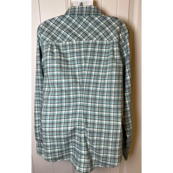 Pendleton Womens Plaid Long Sleeve Cotton Shirt Size L - Picture 2 of 7